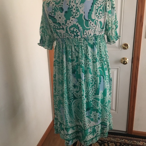 ICE Green and White Dress(10) Modern Jane Austen! - Picture 10 of 13